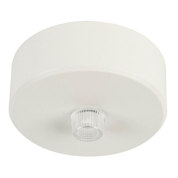 70mm Surface Mounted Round Single Canopy White