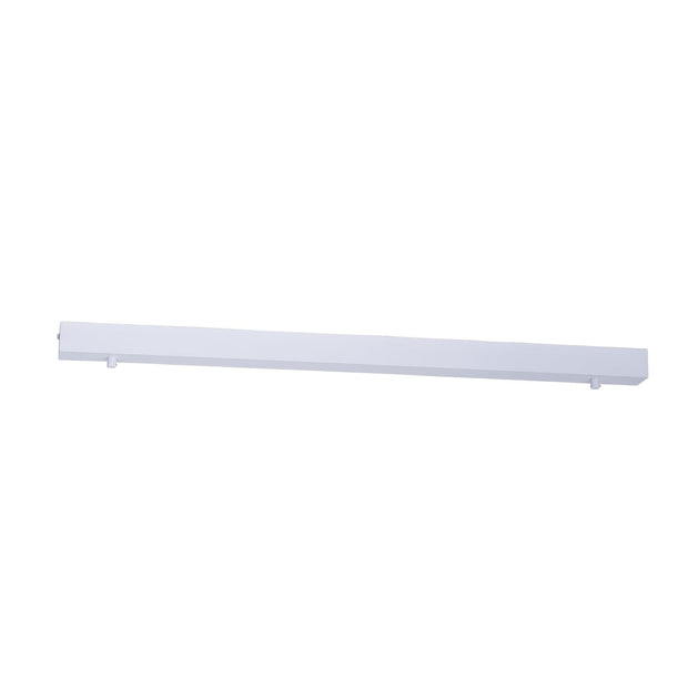 800mm Surface Mounted Rectangular 2 Light Canopy White