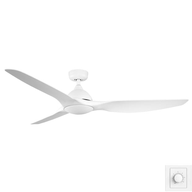 Horizon 2.0 64 DC Ceiling Fan White with Wall Control