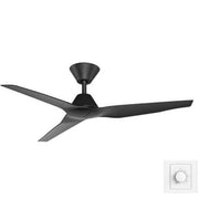 Infinity-ID 48 DC Ceiling Fan Black with Wall Control