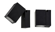 Square Surface Mounted Single Adjustable Poly Powder Coated Black