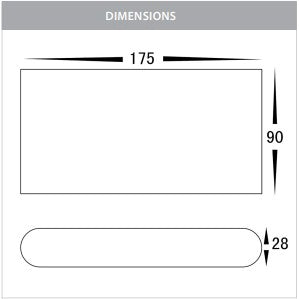 Lisse 240 Black LED Up and Down Wall light CCT