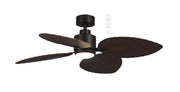 Kingston 50 3 Blade DC Smart Ceiling Fan with Dim 24w CCT LED Light Old Bronze