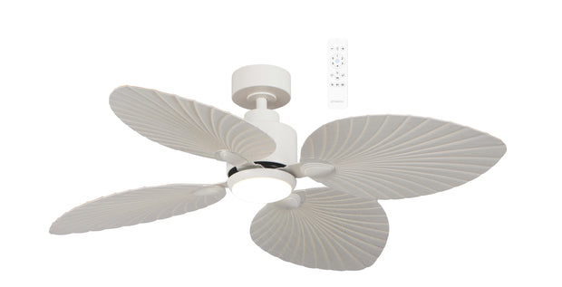 Kingston 50 3 Blade DC Smart Ceiling Fan with Dim 24w CCT LED Light White