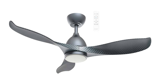 Scorpion 52 3 Blade Smart DC Ceiling Fan with Dim 15w CCT LED Light Graphite/Carbon blades
