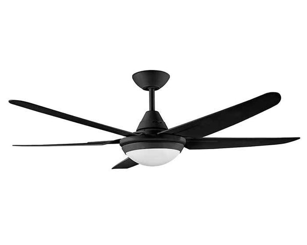 Randle 52 Ceiling Fan Black 18w CCT LED