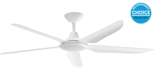 Storm DC 56 Ceiling Fan White - with LED Light