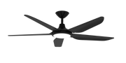 Storm DC 48 Ceiling Fan Black - with LED Light