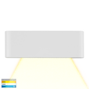 Lisse White Surface Mounted Wall Light 12w Built-in tri Colour 12v