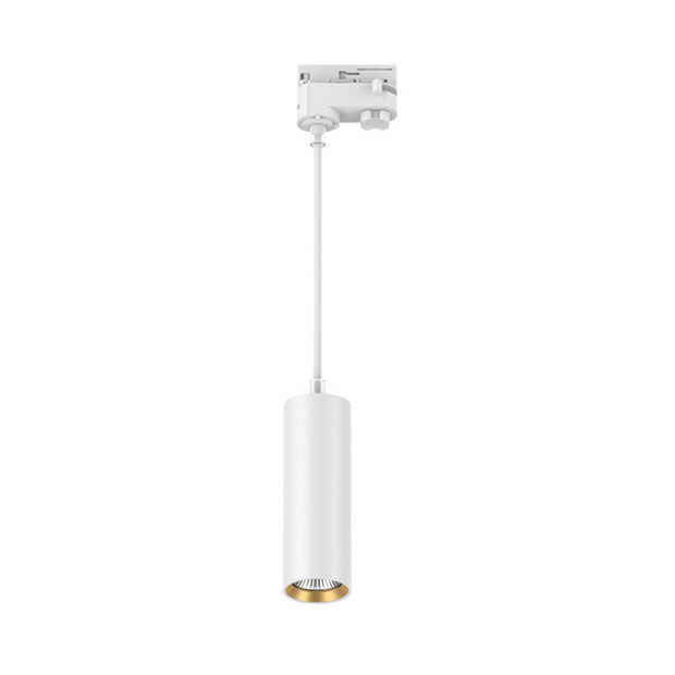 Lucca 10w/12w/15w CCT 60° LED Small Track Pendant White/Gold