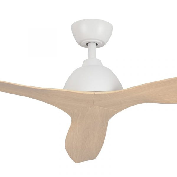 Breeze 52 AC Ceiling Fan White with Beechwood Blades