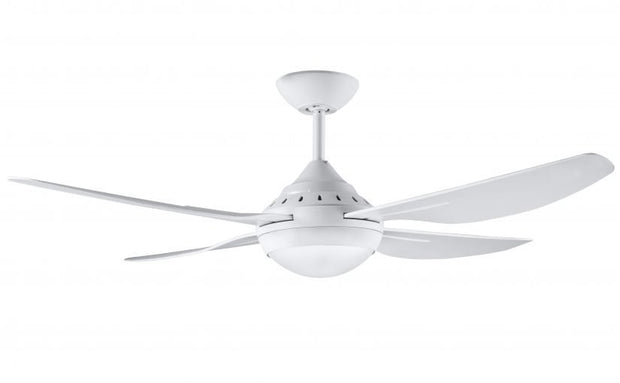 Russell White Ceiling Fan with LED Light - 48"