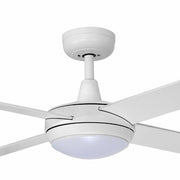 Eco Silent 52 DC Ceiling Fan White with Remote and LED Light
