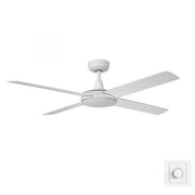 Eco Silent 52 DC Ceiling Fan White with Wall Control