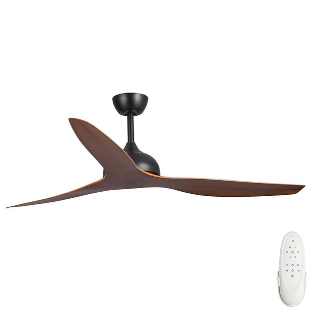 Eco Style 60 DC Ceiling Fan Black with Koa Blades