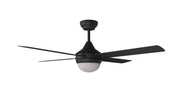 Heron V2 AC 52 Ceiling Fan Black 2 x E27 Light