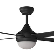 Heron V2 AC 48 Ceiling Fan Black 2 x E27 Light