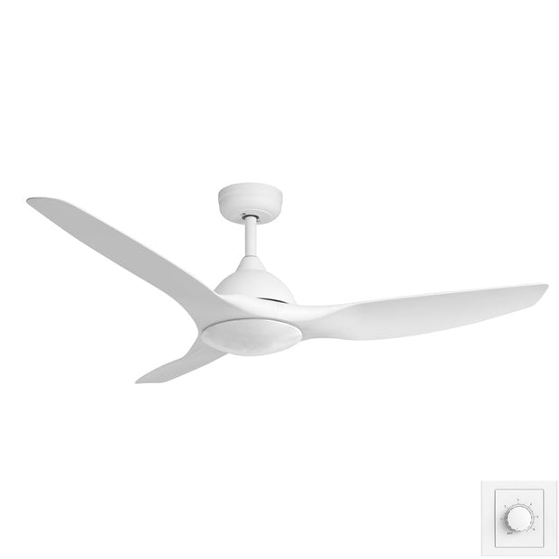 Horizon 2.0 52 DC Ceiling Fan White with Wall Control