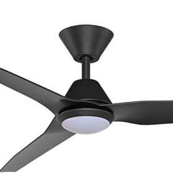 Infinity-ID 48 DC Smart Ceiling Fan Black with LED Light