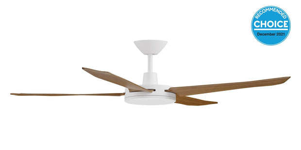 Enviro DC 60 Ceiling Fan White with Koa