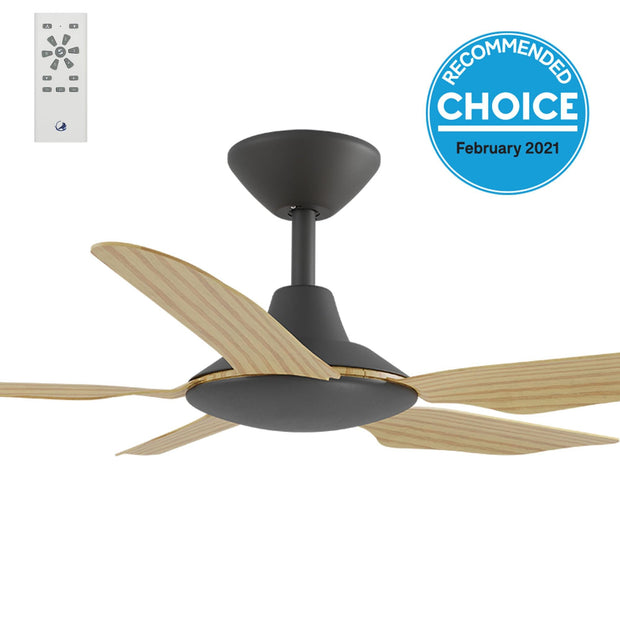 Storm DC 42 Ceiling Fan Black with Bamboo
