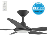 Storm DC 42 Ceiling Fan Black with LED Light