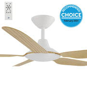 Storm DC 52 Ceiling Fan White with Bamboo