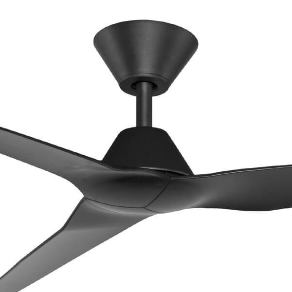 Infinity-ID 48 DC Ceiling Fan Black with Wall Control