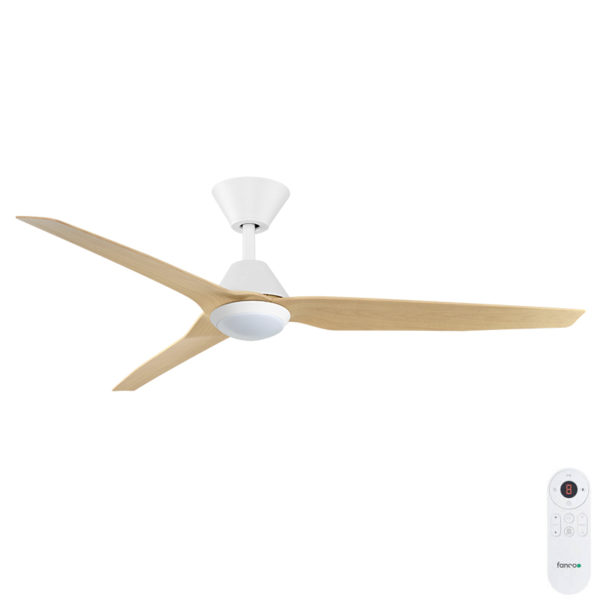 Infinity-ID 54 DC Smart Ceiling Fan Beechwood with LED Light