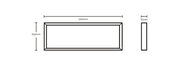 Surface Mount Frame Kit to Suit 1200mm x 300mm Panel