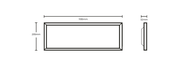 30w 4000K LED Backlit Panel 1200mm x 300mm White with Driver