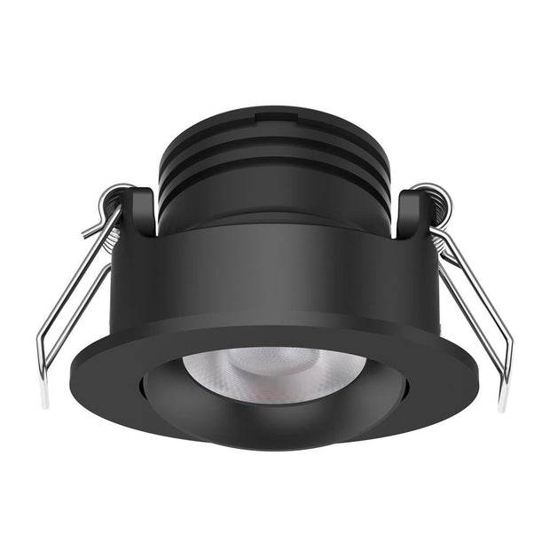 Pico 3w CCT Dimmable LED Adjustable Mini Downlight Black