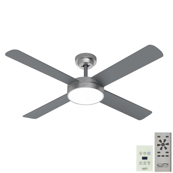 Pinnacle 52 DC Ceiling Fan Brushed Aluminium with LED Light