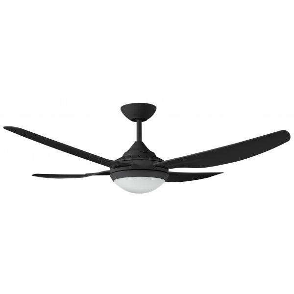 Royale 2 Ceiling Fan with LED Light - Black 52"