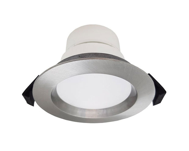 Roystar 9W Recessed Face LED Downlight TRI Colour - Brushed Chrome