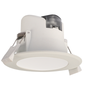 Wave 7W Flush Face LED Downlight TRI Colour - White