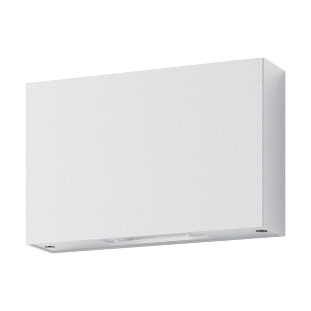 Sierra 12w LED IP65 Square-Edge Wall Light White
