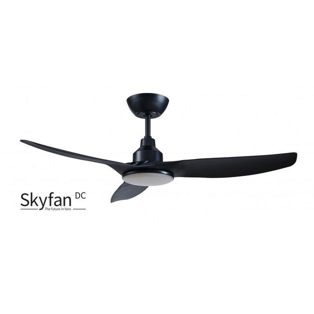 Skyfan 48 DC Ceiling Fan Black with LED Light