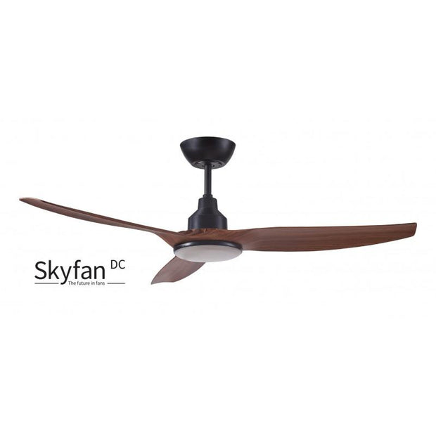 Skyfan 52 DC Ceiling Fan Teak with LED Light