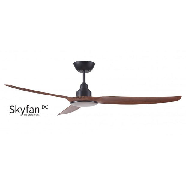 Skyfan 60 DC Ceiling Fan Teak with LED Light