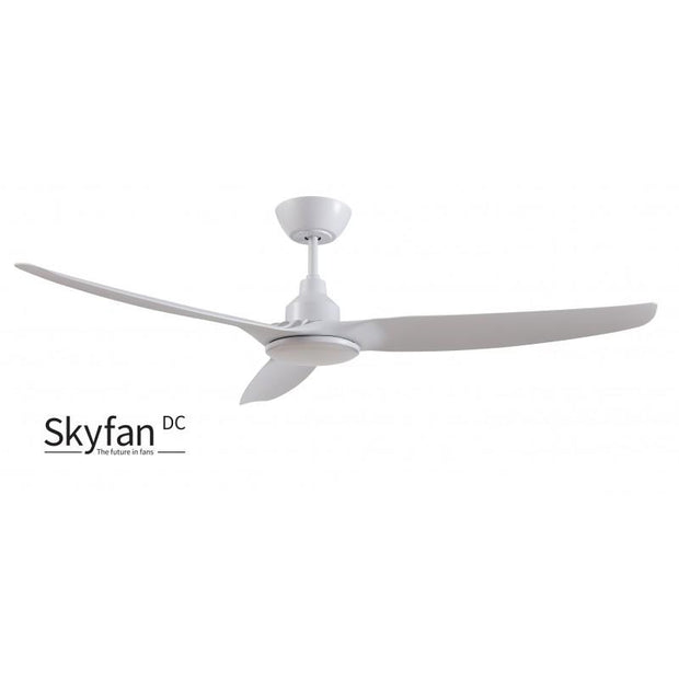 Skyfan 60 DC Ceiling Fan White with LED Light