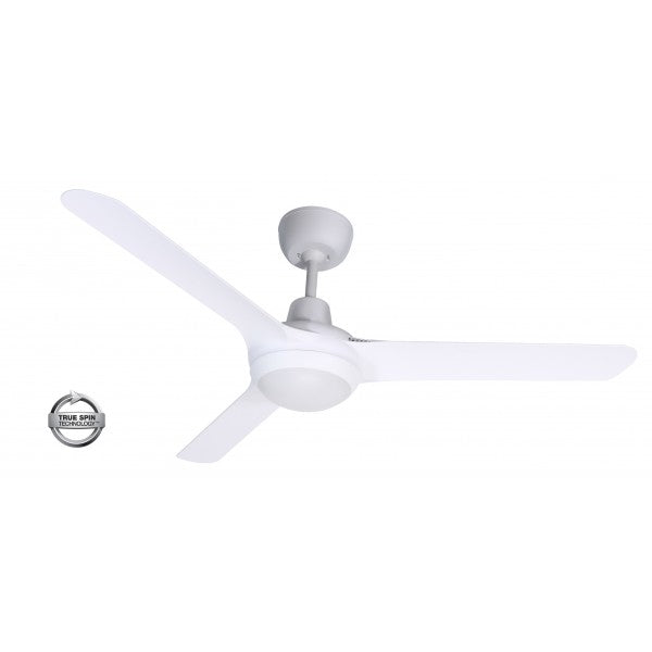 Spyda 50" ABS 3 Blade Ceiling Fan with CCT LED Light - White