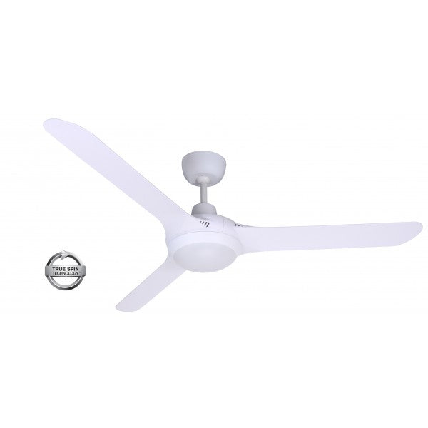 Spyda 62" ABS 3 Blade Ceiling Fan with CCT LED Light - White