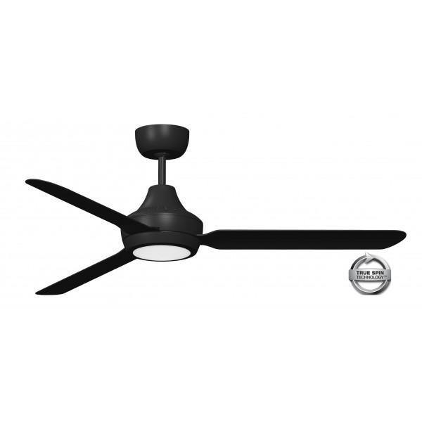 Stanza 56 Ceiling Fan Black with LED Light