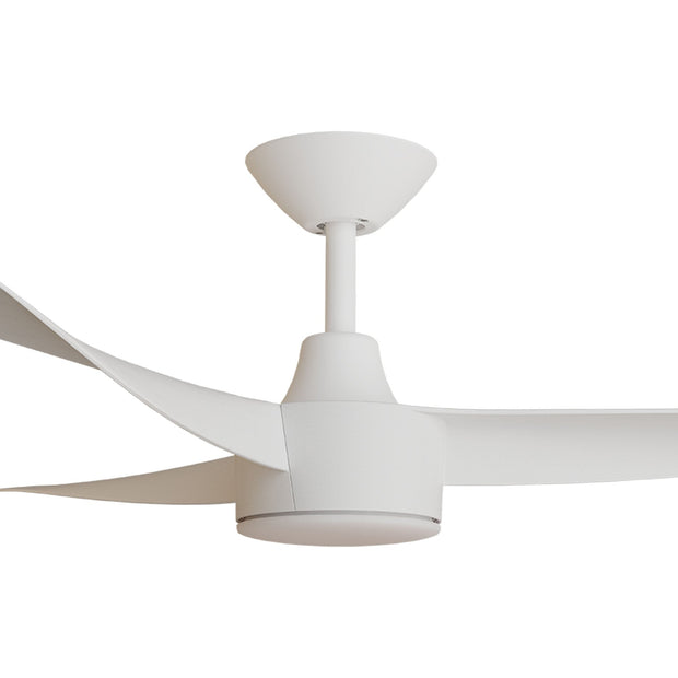 Turaco 48 Ceiling Fan White with LED Light