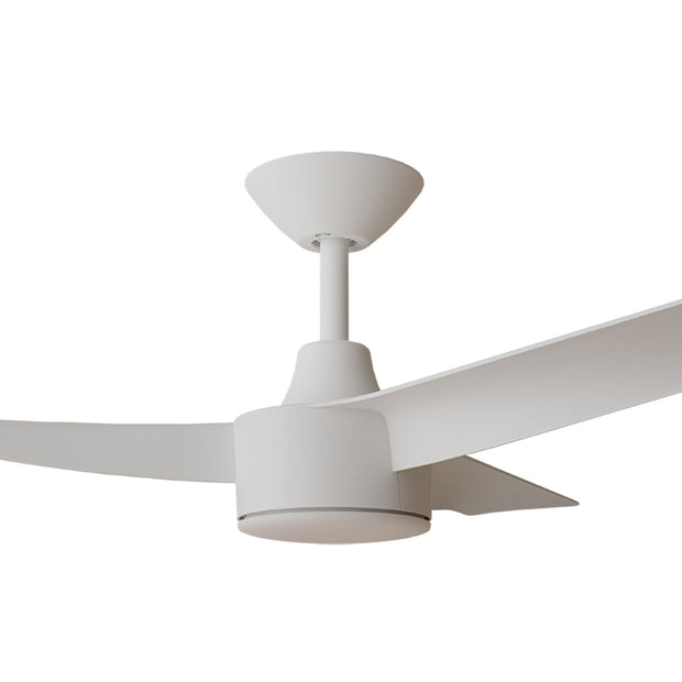Turaco 52 Ceiling Fan White with LED Light
