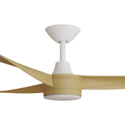 Turaco 56 Ceiling Fan White and Bamboo with LED Light