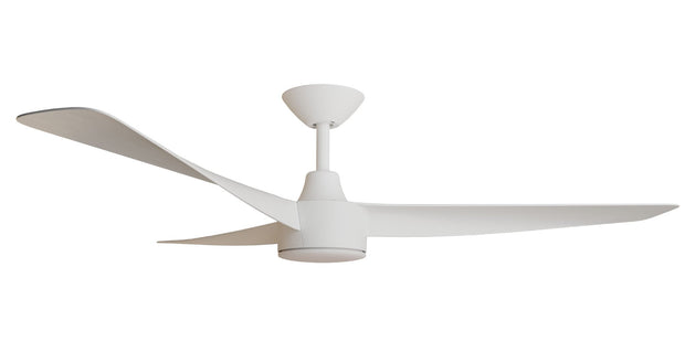 Turaco 56 Ceiling Fan White with LED Light